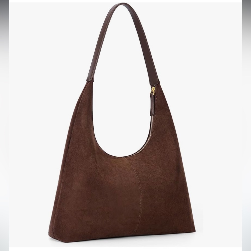 Hobo Bags Brown Suede Purse Slouchy Tote Bag Handbag Purses for Women NWT